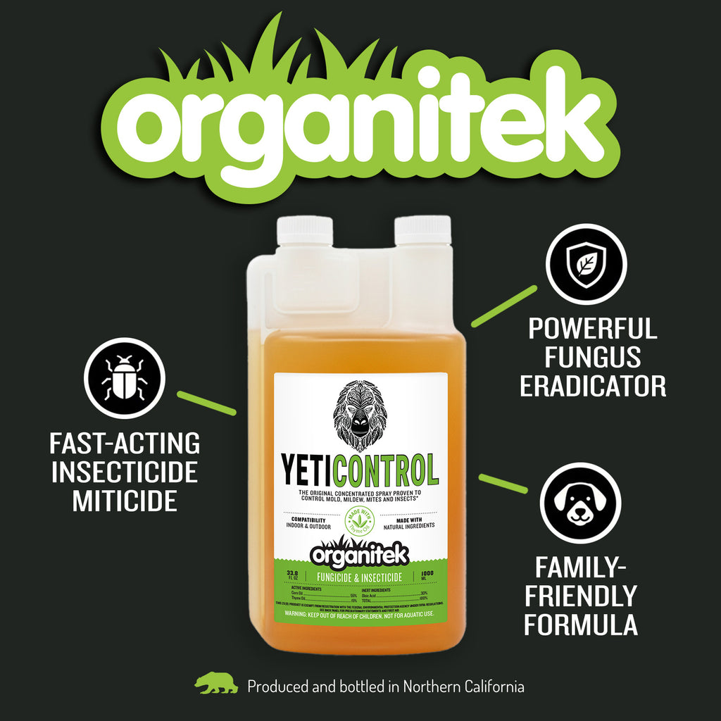YetiControl is a fast acting insecticide, miticide and fungicide with a family friendly formula