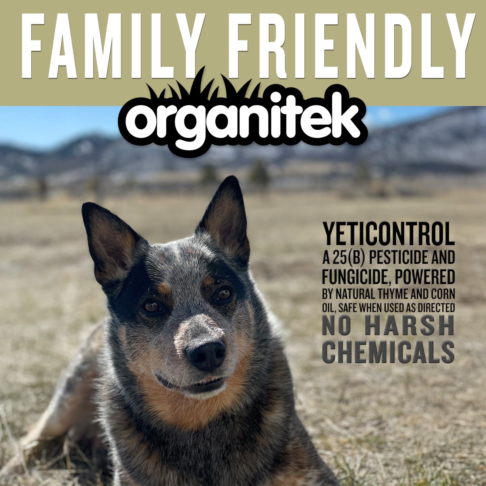 No Harsh Chemicals! YetiControl is family friendly and safe when used as directed